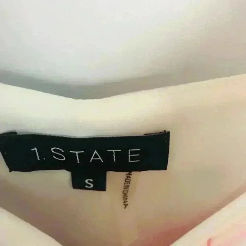 1. State One Shoulder Ruffle Romper‎ Size Small - Picture 7 of 8